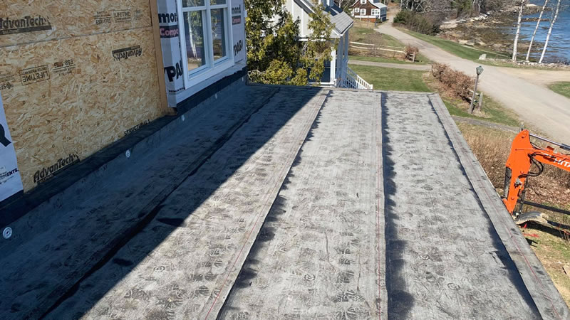 Modified Bitumen Roof Replacement In Maine The Boothbay Region